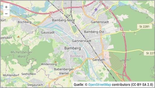 Karte: Bamberg von Openstreetmap